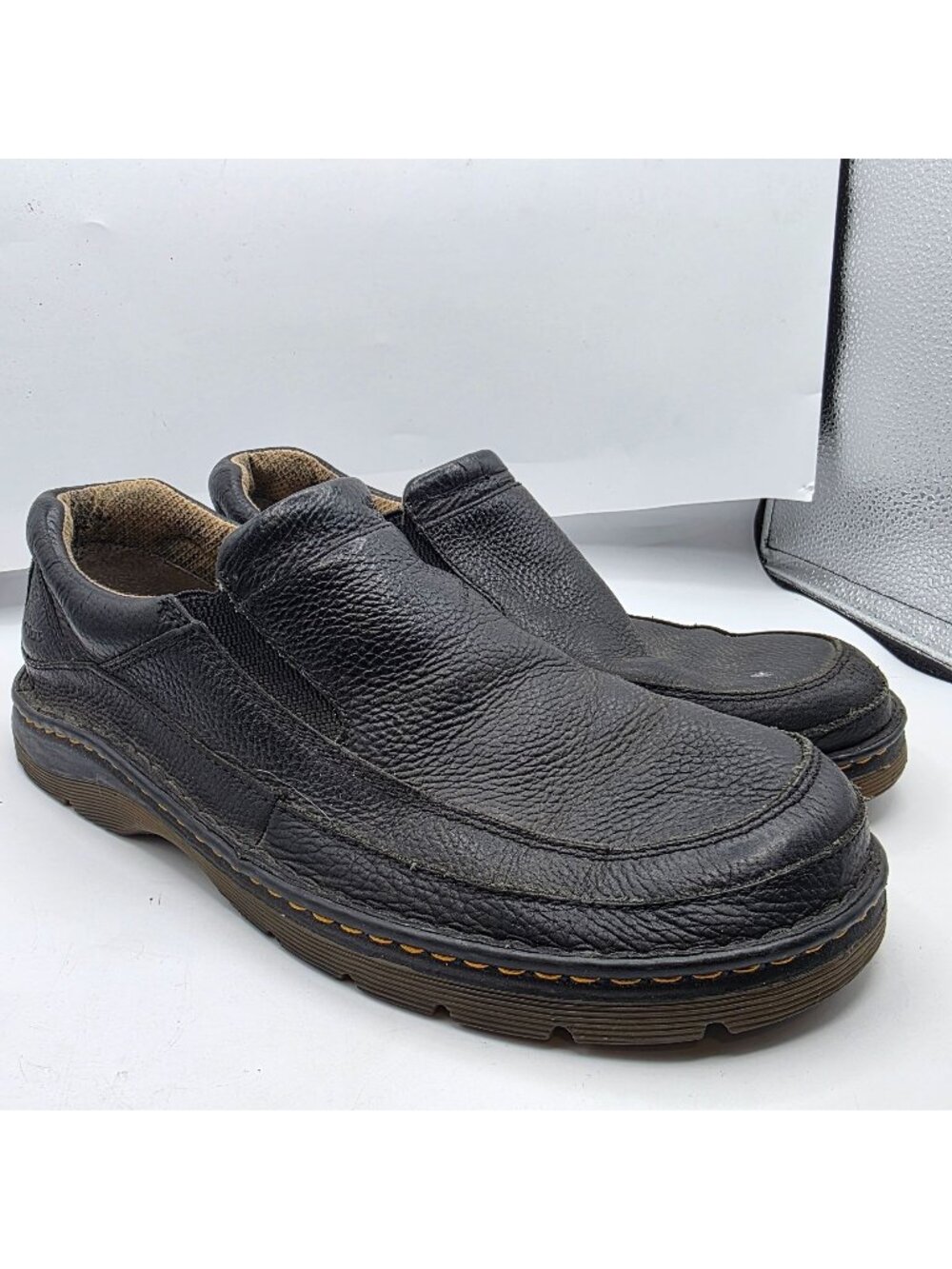 Dr. Martens Orson Mens Size 12 Black Leather Slip On Shoes Casual Walking